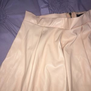 Pleather Pink Pleated Skirt 🌸